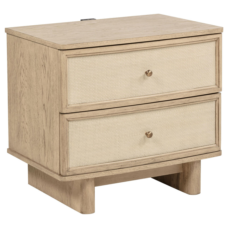 Kailani 5-piece Eastern King Bedroom Set Beige Oak - 225041KE-S5