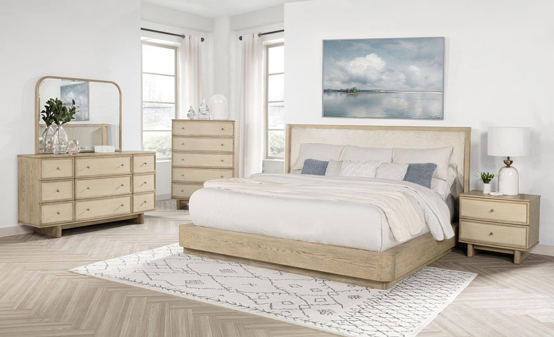 Kailani 5-piece Queen Bedroom Set Beige Oak - 225041Q-S5
