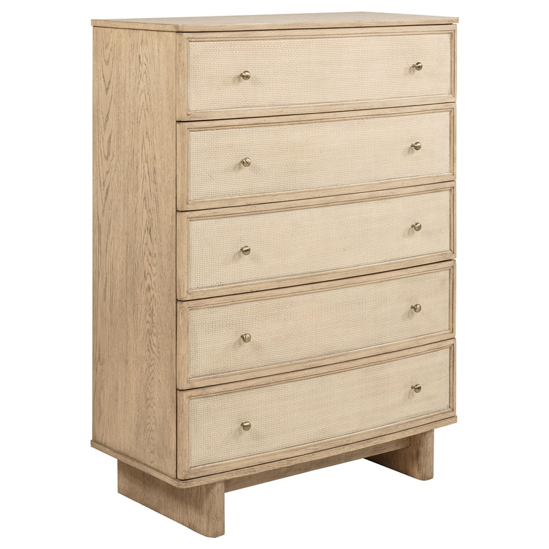 Kailani 5-piece Queen Bedroom Set Beige Oak - 225041Q-S5