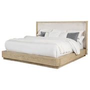 Kailani 52-inch Queen Wingback Bed Beige Oak - 225041Q