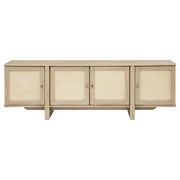 Kailani 79-inch 4-door Cane TV Stand Media Console Beige Oak - 706583