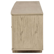 Kailani 79-inch 4-door Cane TV Stand Media Console Beige Oak - 706583