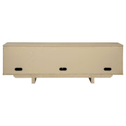 Kailani 79-inch 4-door Cane TV Stand Media Console Beige Oak - 706583