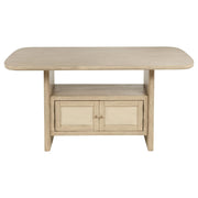 Kailani 8-piece Counter Dining Set with Cabinet Beige Oak - 109388-S8