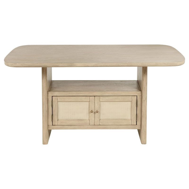 Kailani 8-piece Counter Dining Set with Cabinet Beige Oak - 109388-S8