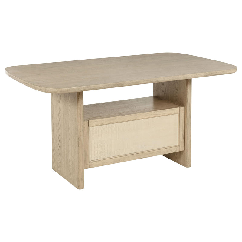 Kailani 8-piece Counter Dining Set with Cabinet Beige Oak - 109388-S8