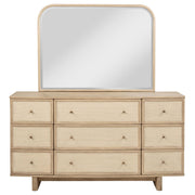 Kailani 9-drawer Dresser and Mirror Beige Oak - 225043M