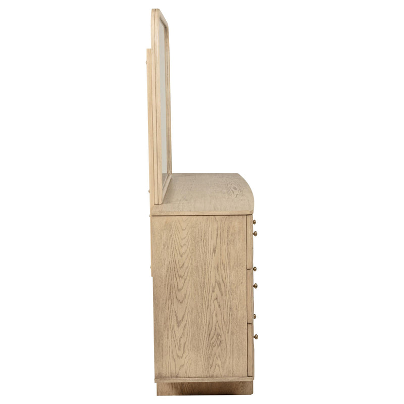 Kailani 9-drawer Dresser and Mirror Beige Oak - 225043M