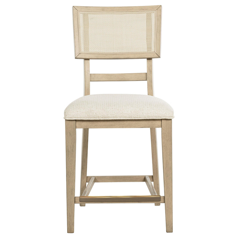 Kailani Rattan Cane Counter Side Chair Beige Oak (Set of 2) - 109389