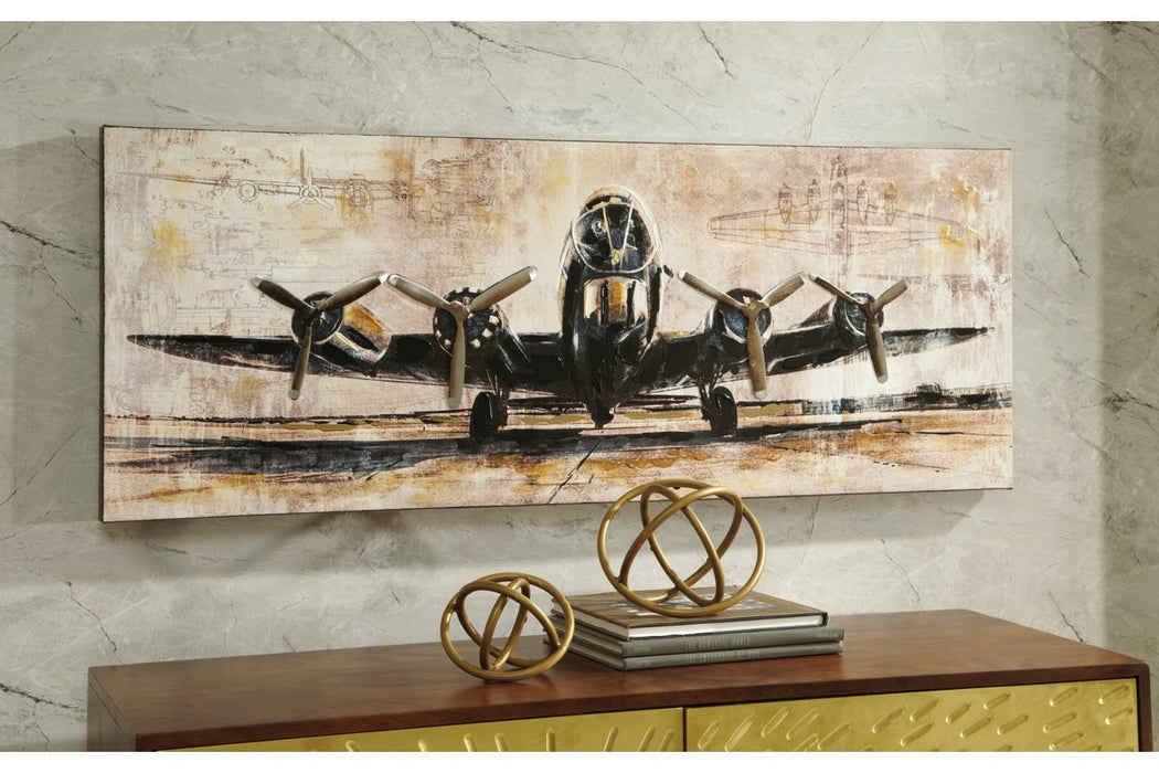 Kalene Brown/Black Wall Art - Gate FurnitureWall Art