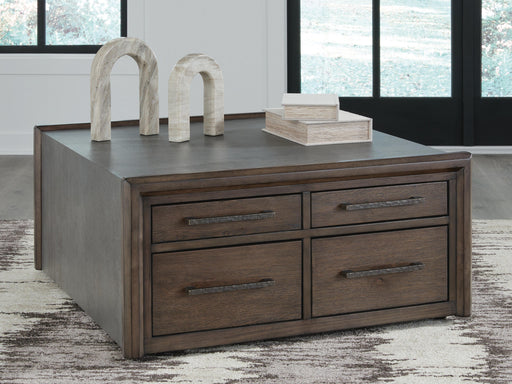 Kallenny Brown/Gray Coffee Table - T669-8