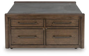 Kallenny Brown/Gray Coffee Table - T669-8