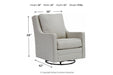 Kambria Frost Accent Chair - Gate FurnitureAccent Chair