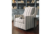 Kambria Ivory/Black Accent Chair - Lara FurnitureAccent Chair