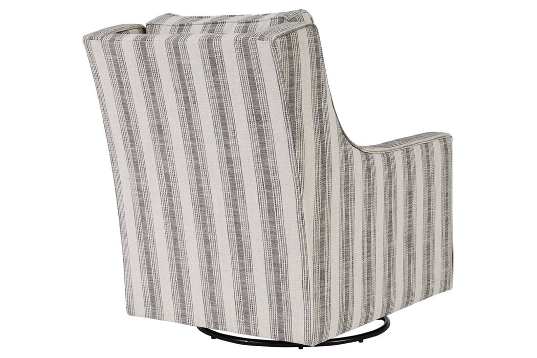Kambria Ivory/Black Accent Chair - Gate FurnitureAccent Chair