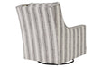 Kambria Ivory/Black Accent Chair - Gate FurnitureAccent Chair