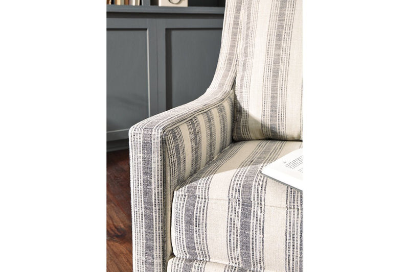 Kambria Ivory/Black Accent Chair - Lara FurnitureAccent Chair
