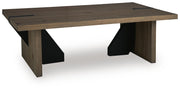 Kandinew Light Brown Coffee Table - T554-1