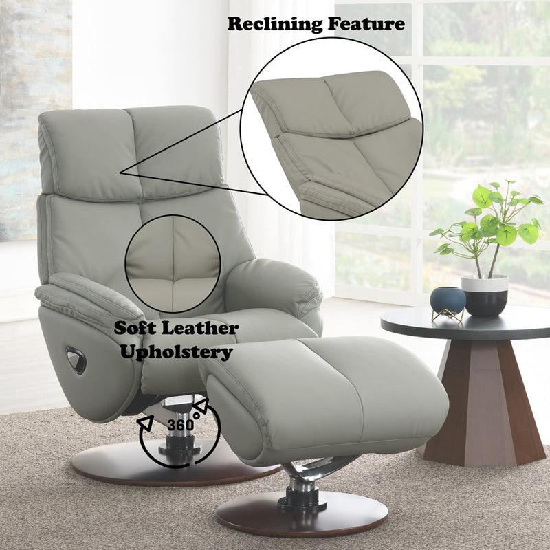 Kandoro MOTION ACCENT CHAIR W/SWIVEL & OTTOMAN - AC02991