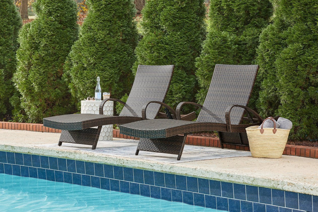 Kantana Brown Chaise Lounge (set of 2) - Gate FurnitureLounge Chair