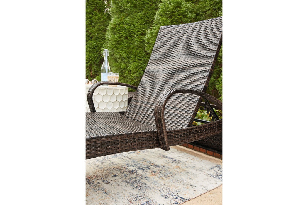 Kantana Brown Chaise Lounge (set of 2) - Gate FurnitureLounge Chair