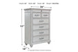 Kanwyn Whitewash Chest of Drawers - Gate FurnitureChest