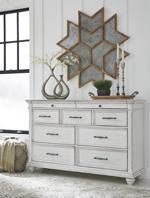 Kanwyn Whitewash Dresser - Lara FurnitureDresser