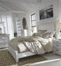 Kanwyn Whitewash King Panel Bed - Gate FurnitureKing Bed