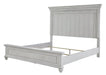 Kanwyn Whitewash King Panel Bed - Gate FurnitureKing Bed