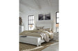 Kanwyn Whitewash King Panel Bed with Storage Bench - Gate FurnitureKing Bed