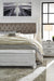 Kanwyn Whitewash King Upholstered Storage Bed - Gate FurnitureKing Bed