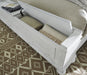 Kanwyn Whitewash King Upholstered Storage Bed - Gate FurnitureKing Bed