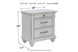 Kanwyn Whitewash Nightstand - Gate FurnitureNightstand