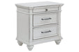 Kanwyn Whitewash Nightstand - Gate FurnitureNightstand