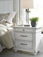 Kanwyn Whitewash Nightstand - Lara FurnitureNightstand