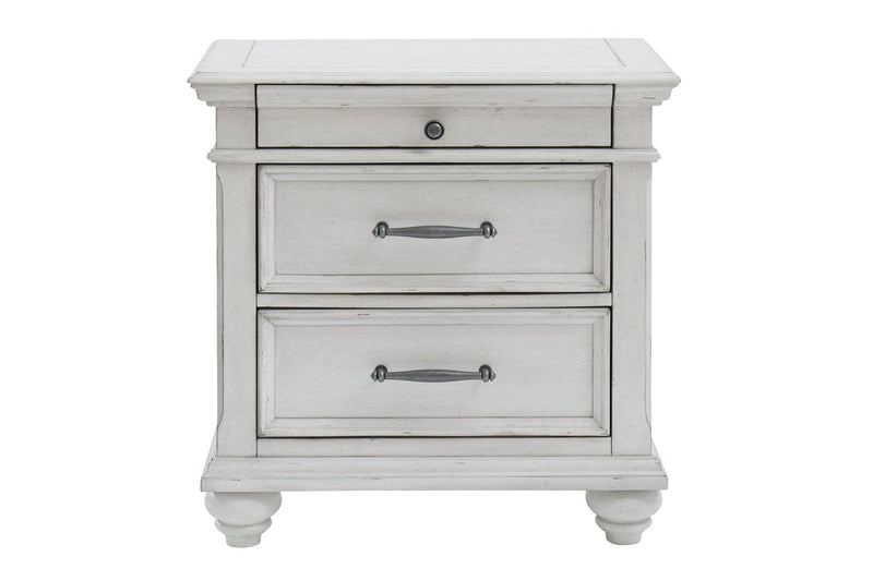 Kanwyn Whitewash Nightstand - Gate FurnitureNightstand
