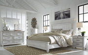 [EXCLUSIVE] Kanwyn Whitewash Panel Bedroom Set - Lara FurnitureBedroom Set