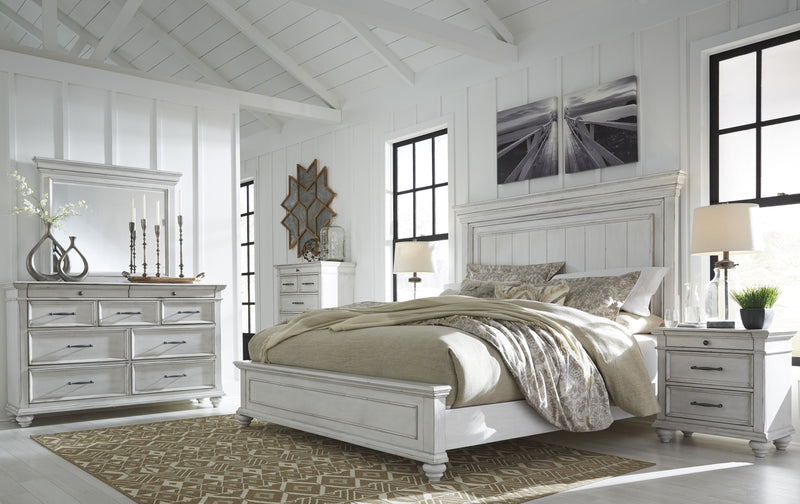 [EXCLUSIVE] Kanwyn Whitewash Panel Bedroom Set - Lara FurnitureBedroom Set