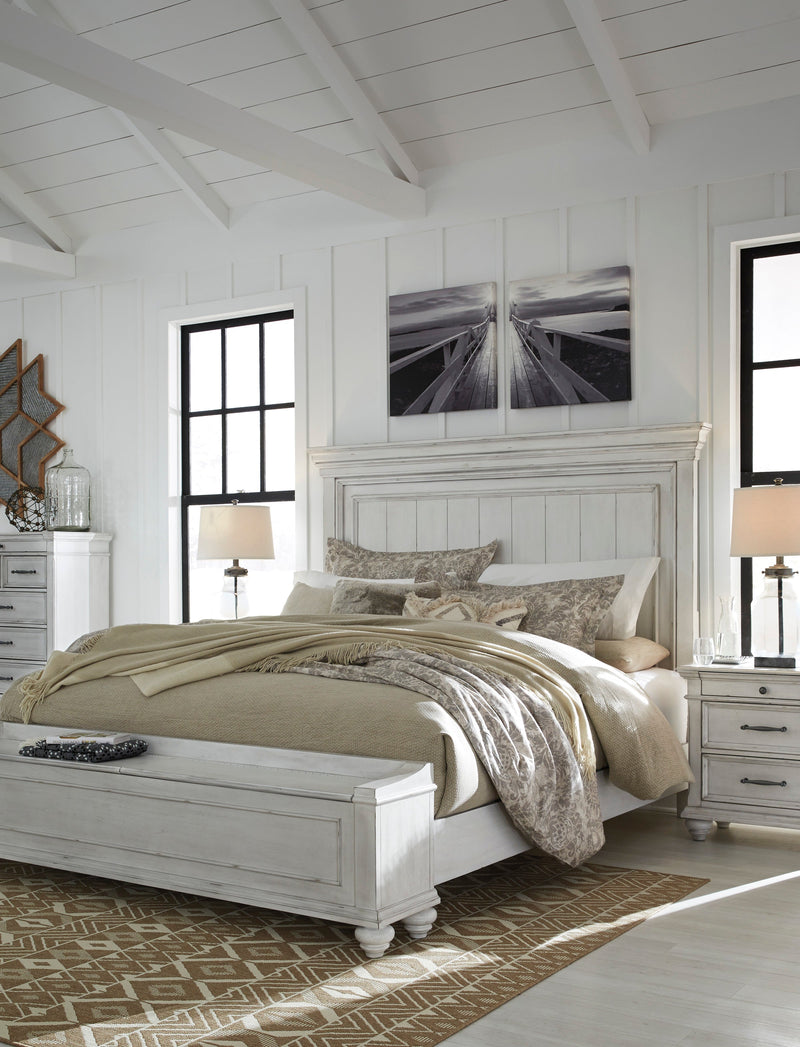 Kanwyn Whitewash Panel Storage Bedroom Set - Lara FurnitureBedroom Set