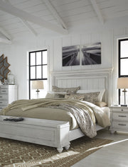 [EXCLUSIVE] Kanwyn Whitewash Panel Storage Bedroom Set - Lara FurnitureBedroom Set