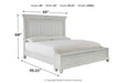 Kanwyn Whitewash Queen Panel Bed with Storage Bench - Gate FurnitureQueen Bed