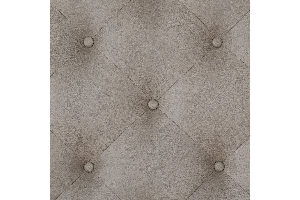 Kanwyn Whitewash Upholstered Ottoman Coffee Table - Gate FurnitureCoffee Table