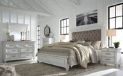 Kanwyn Whitewash Upholstered Panel Bedroom Set - Lara FurnitureBedroom Set