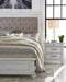 Kanwyn Whitewash Upholstered Panel Bedroom Set - Gate FurnitureBedroom Set