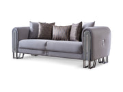 Kapadokya 3-pieces (Sofa & Loveseat & Chair) Livingroom Set Grey in Grey - 101-KAP-LUP18-321