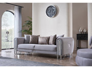 Kapadokya 3-pieces (Sofa & Loveseat & Chair) Livingroom Set Grey in Grey - 101-KAP-LUP18-321