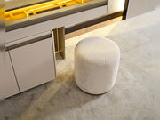 Kapadokya Bedroom (Queen Frame With Headboard & Dresser With Mirror & Ottoman & 2 Nightstand) - 200-KAP-150-QB-SET
