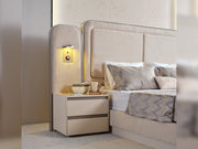 Kapadokya Bedroom (Queen Frame With Headboard & Dresser With Mirror & Ottoman & 2 Nightstand) - 200-KAP-150-QB-SET