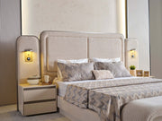 Kapadokya Bedroom (Queen Frame With Headboard & Dresser With Mirror & Ottoman & 2 Nightstand) - 200-KAP-150-QB-SET