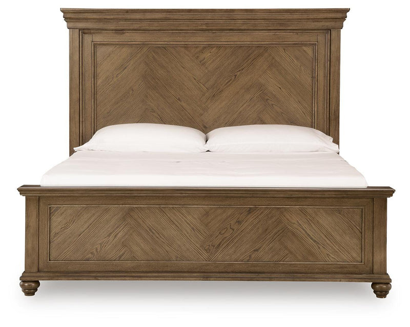 Karallin Medium Brown California King Panel Bed - PCB782B5